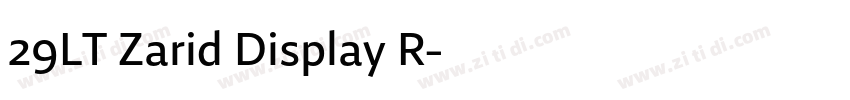 29LT Zarid Display R字体转换 29LT Zarid Display R字体转换